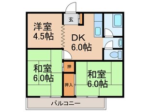 ピュアコ－ト潮見が丘の物件間取画像